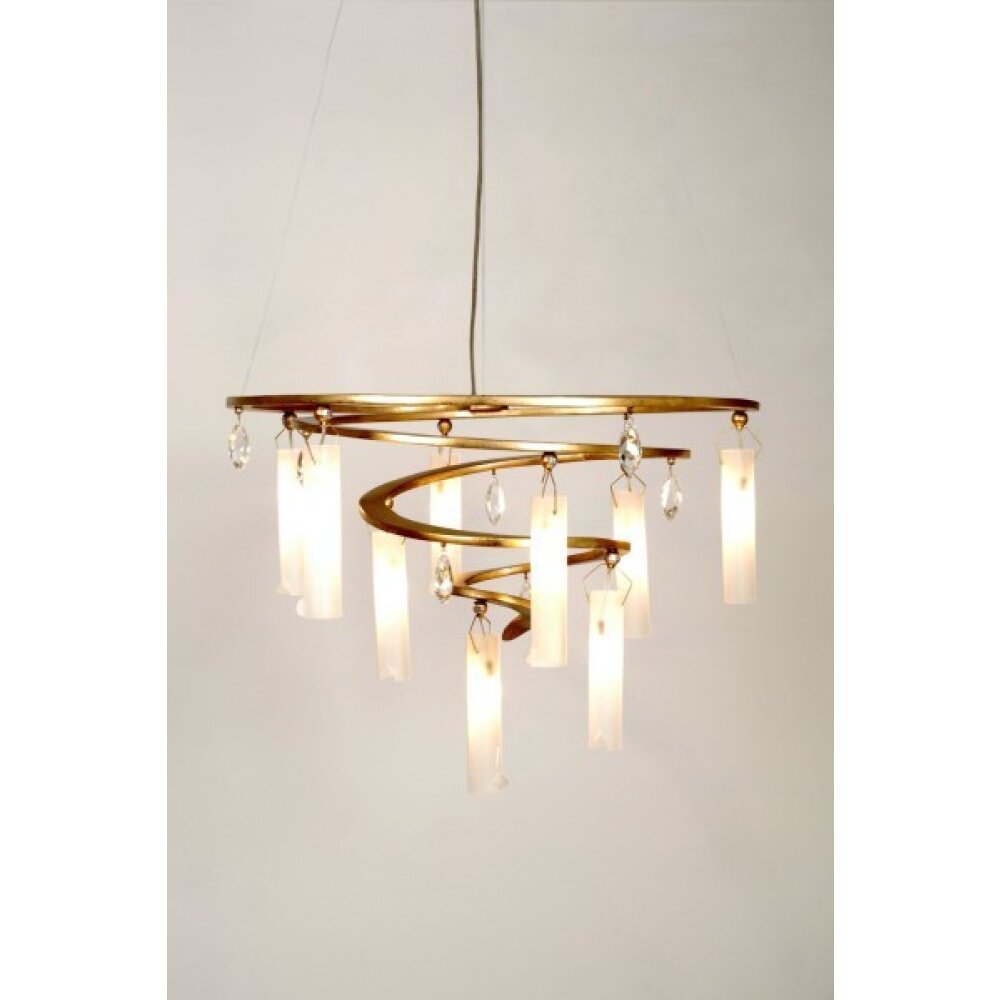 Holländer SERPENTINEN SPIRAL Lámpara suspendida dorado, 9 luces main product photo