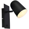 Brilliant Ayr Foco de pared Negro, 1 luz