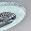 Piacenza Ventilador de techo LED Cromo, Blanca, 1 luz, Mando a distancia