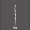 Leuchten-Direkt WAVE Lámpara de pie LED Acero inoxidable, 3 luces, Mando a distancia