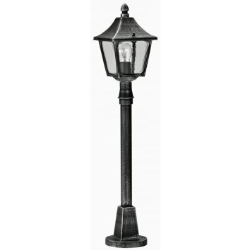 Albert 4128 Lámpara de pie para exterior Negro, Plata, 1 luz