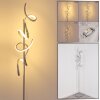 Lavaca Lámpara de Pie LED Plata, 2 luces