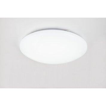 Globo ATREJU I Lámpara de Techo LED Blanca, 1 luz, Mando a distancia, Cambia de color