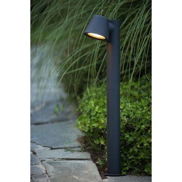 Lucide DINGO-LED Poste de Jardín Negro, 1 luz
