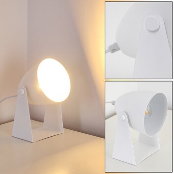 Takeda Lámpara de Mesa Blanca, 1 luz