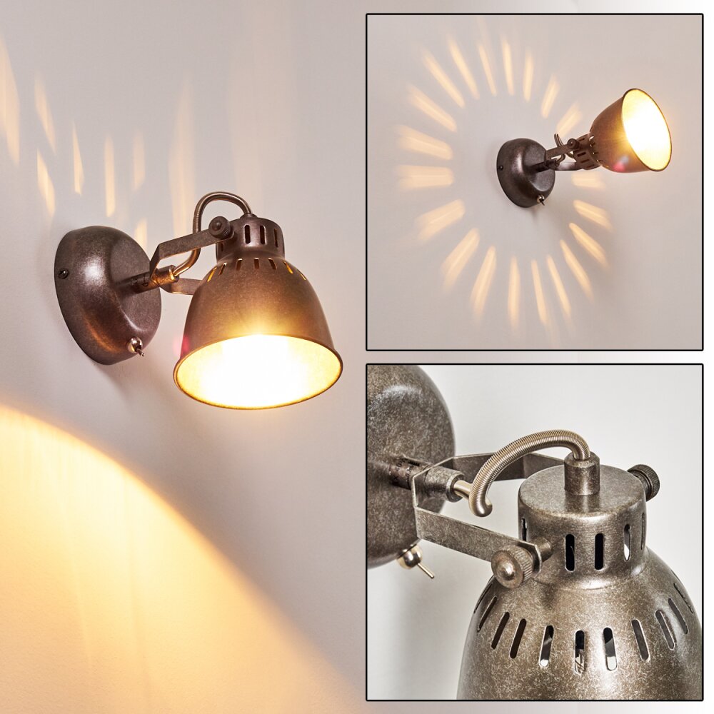 Nanlia Aplique Gris, Plata, 1 luz main product photo