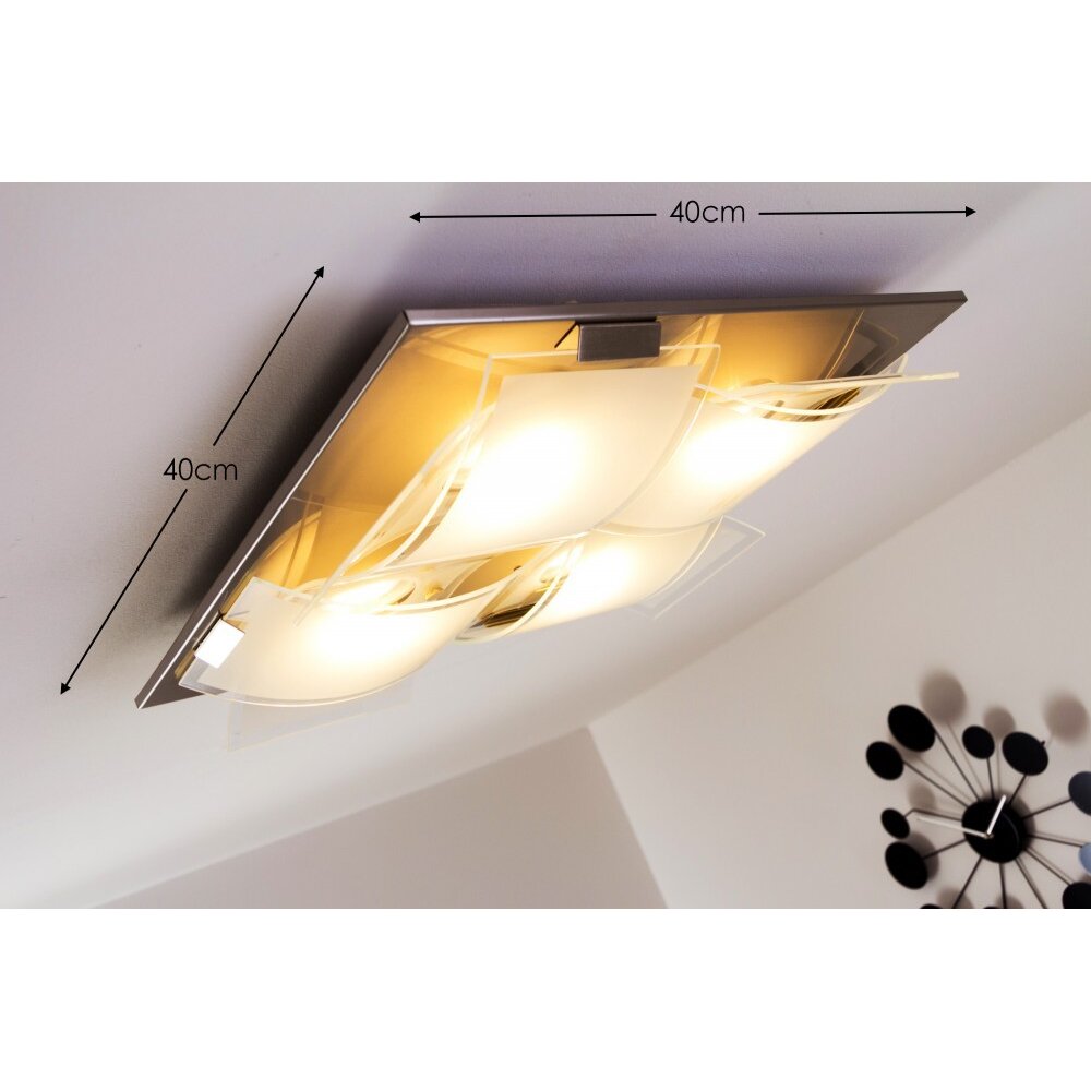 Eglo GUADIANO Lámpara de techo LED Níquel-mate, 4 luces main product photo