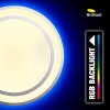 Brilliant Vilma Lámpara de Techo LED Plata, Blanca, 1 luz, Mando a distancia, Cambia de color