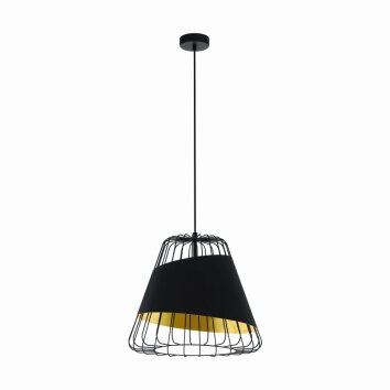 Eglo AUSTELL Lámpara Colgante Negro, 1 luz