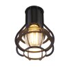 Globo CLASTRA Proyector Negro, 1 luz