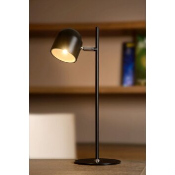Lucide SKANSKA Lámpara de mesa LED Negro, 1 luz
