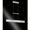 Wofi ARLON Lámpara Colgante LED Plata, 2 luces