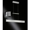 Wofi ARLON Lámpara Colgante LED Plata, 2 luces