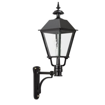 KS Verlichting Bergen Aplique Negro, 1 luz