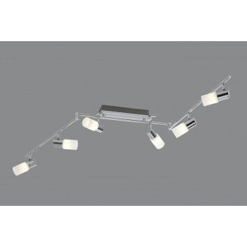 Trio 8214 Lámpara de techo LED Aluminio, Cromo, Acero inoxidable, 6 luces