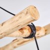 Canazei Lámpara Colgante Madera clara, Negro, 4 luces