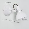 Tina Aplique Blanca, 1 luz