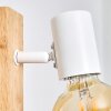 Barbengo Aplique Madera clara, Blanca, 1 luz