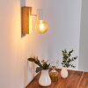 Barbengo Aplique Madera clara, Blanca, 1 luz