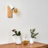 Barbengo Aplique Madera clara, Blanca, 1 luz
