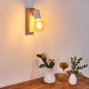 Barbengo Aplique Madera clara, Blanca, 1 luz