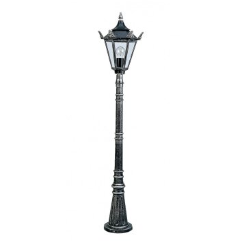 Albert 4137 Lámpara de pie para exterior Negro, Plata, 1 luz