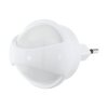 Eglo TINEO Foco con interruptor LED Blanca, 1 luz, Sensor de movimiento
