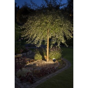 Konstsmide Lecce Proyector jardin con estaca LED Negro, 1 luz