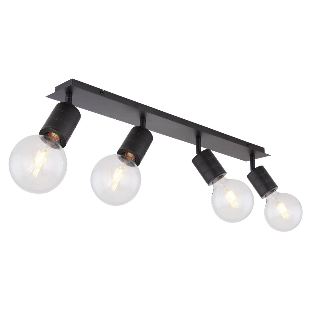 Globo HERMINE Proyector Negro, 4 luces main product photo