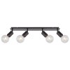 Globo HERMINE Proyector Negro, 4 luces