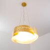 Novara Lámpara suspendida dorado, 3 luces