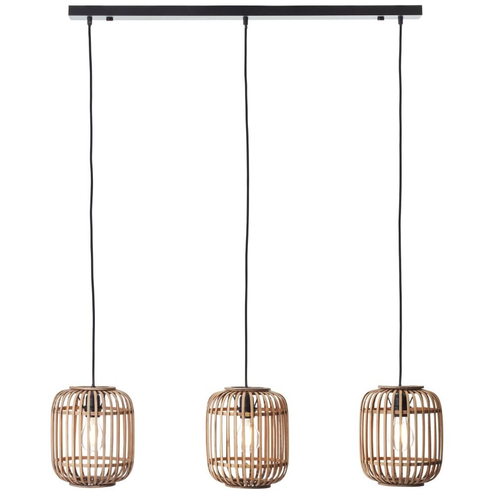 Lámpara Colgante Brilliant Woodrow Marrón, 3 luces main product photo