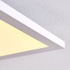 Salmi Lámpara de Techo LED Blanca, 1 luz, Mando a distancia, Cambia de color