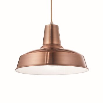 Ideal Lux MOBY Lámpara Colgante Cobre, 1 luz