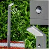 Korup Poste de Jardín LED Antracita, 1 luz, Sensor de movimiento
