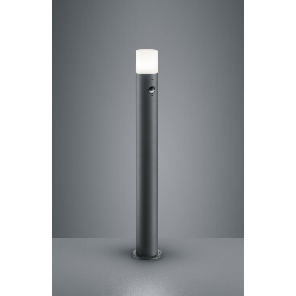 Trio HOOSIC Poste de Jardín Antracita, 1 luz, Sensor de movimiento main product photo
