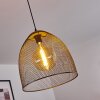 Wesa Lámpara Colgante marrón oscuro, Níquel-mate, 1 luz Wesa Lámpara Colgante marrón oscuro, Níquel-mate, 1 luz