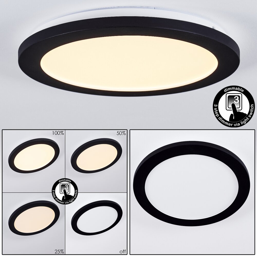 Siguna Lámpara de Techo LED Negro, 1 luz main product photo