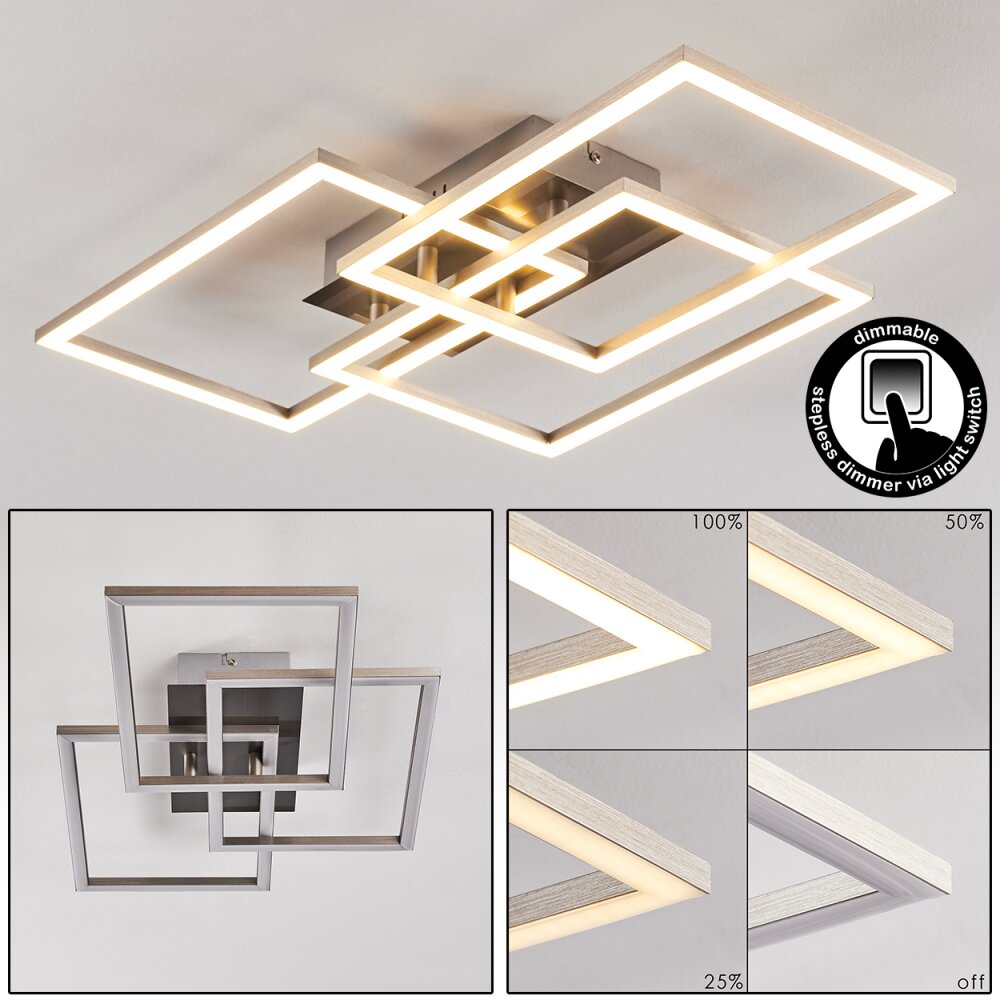 Cheka Lámpara de Techo LED Aluminio, 3 luces main product photo
