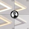 Cheka Lámpara de Techo LED Aluminio, 3 luces