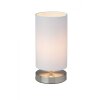 Brilliant Clarie Lámpara de mesa Blanca, 1 luz