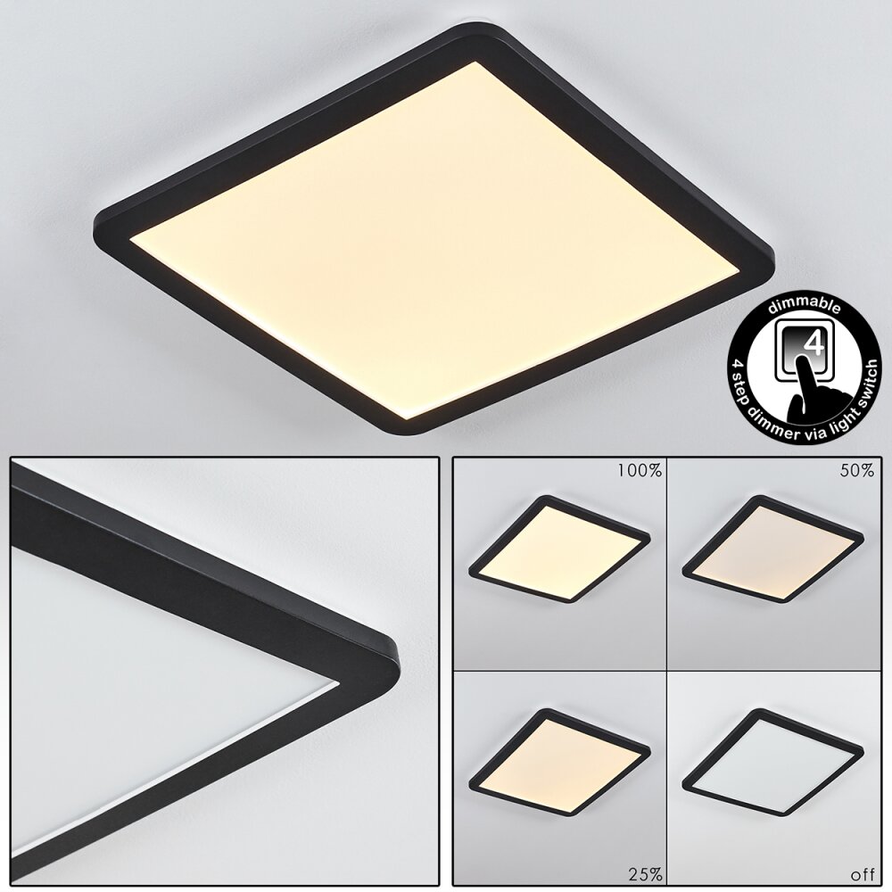 Siguna Lámpara de Techo LED Negro, Blanca, 1 luz main product photo