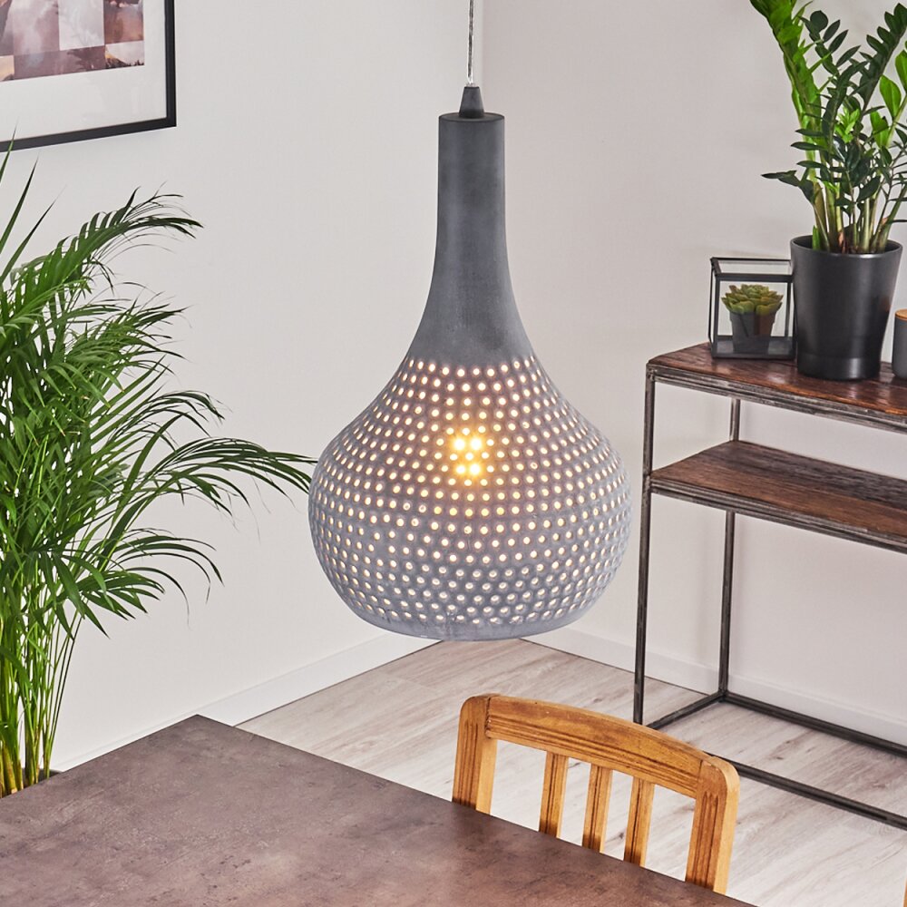 Alenhoven Lámpara Colgante Gris, 1 luz main product photo