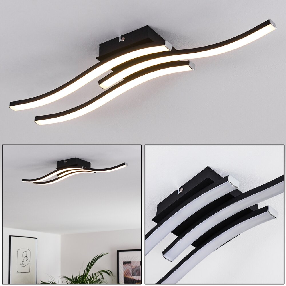 Letala Lámpara de Techo LED Negro, 3 luces main product photo