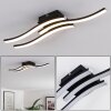 Letala Lámpara de Techo LED Negro, 3 luces