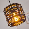 Mongolei Lámpara Colgante Negro, 1 luz