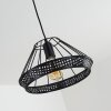 Awali Lámpara Colgante Negro, 1 luz