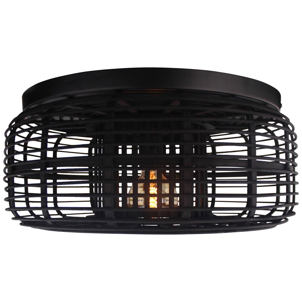 Brilliant Crosstown Lámpara de Techo Madera oscura, Negro, 1 luz main product photo