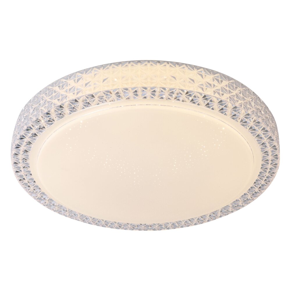 Brilliant Badria Lámpara de Techo LED Blanca, 1 luz, Mando a distancia main product photo