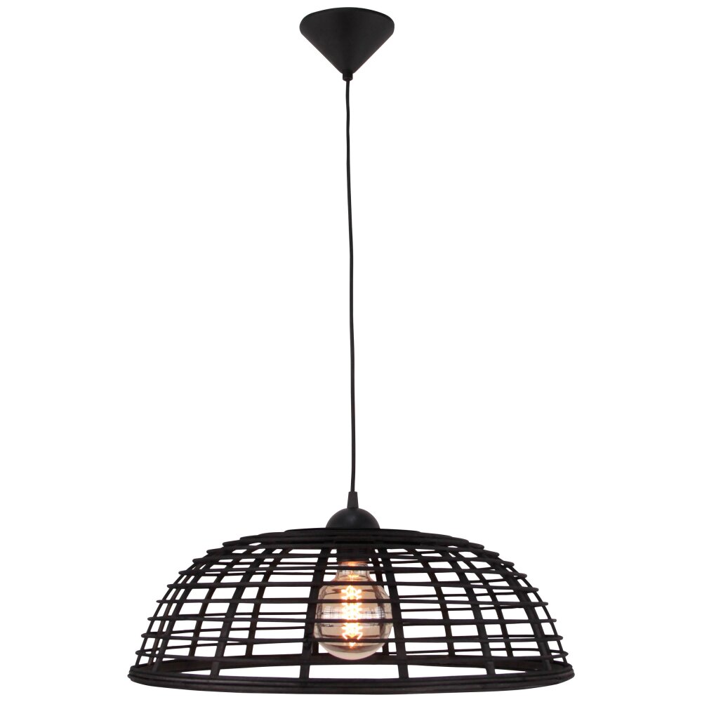 Brilliant CROSSTOWN Lámpara Colgante Madera oscura, Negro, 1 luz main product photo